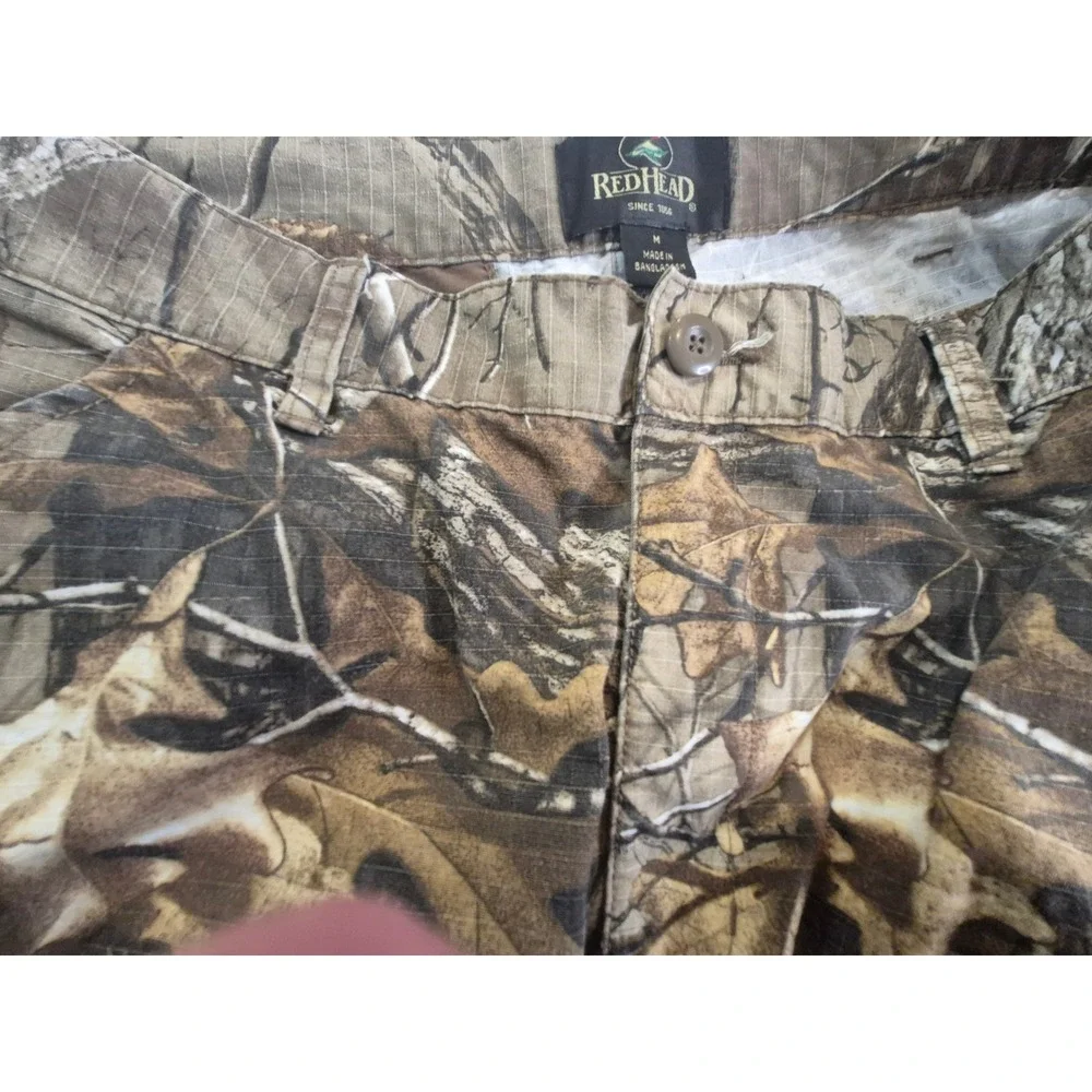 RedHead Mens‎ Realtree Camo Cargo Pants Ripstop Hunting Tactical Utility Size M